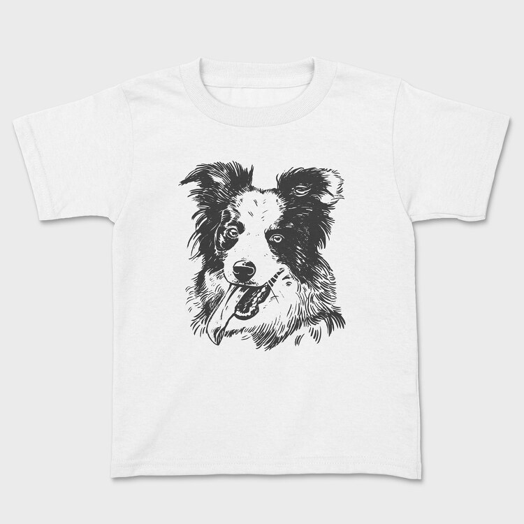 Happy Collie, Kids' T-Shirt