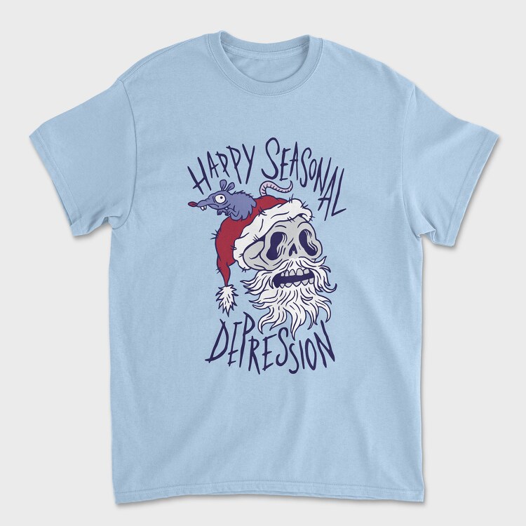 Happy Seasonal Depression, Унисекс Мъжка Тениска