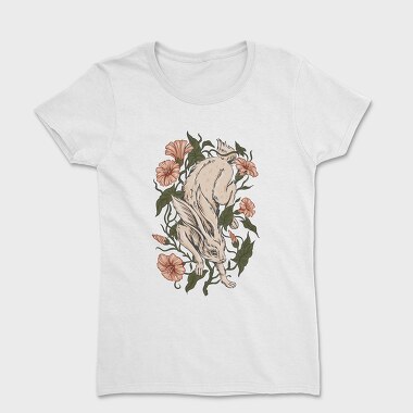 Hare Rabbit Ivy Flowers, Women's T-Shirt