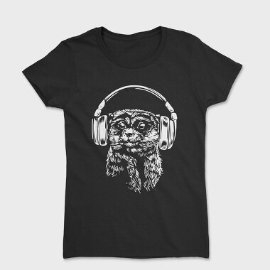 Headphones Meerkat, Women's T-Shirt