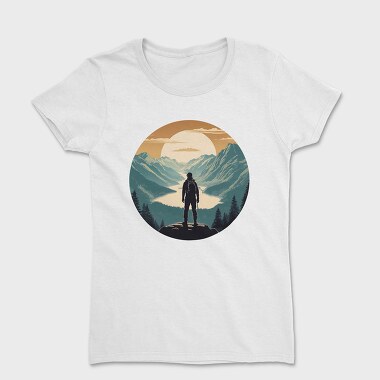 Hiking Nature Mountain, Women's T-Shirt