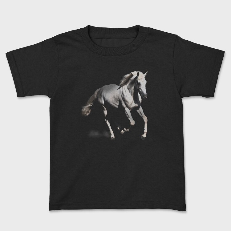 Horse Monochrome, Kids' T-Shirt