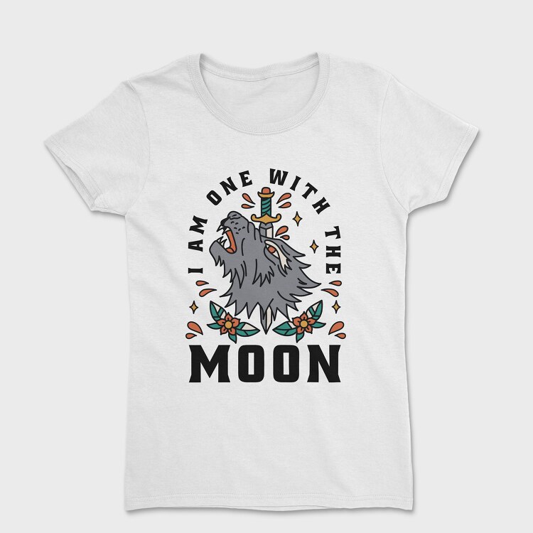 I Am One With the Moon, Women's T-Shirt