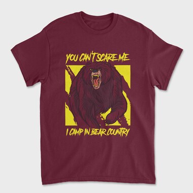Унисекс Мъжка Тениска, I Camp in Bear Country