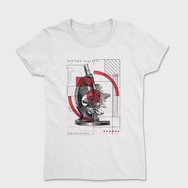 Infographics Microscope, Women's T-Shirt