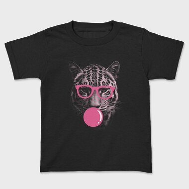 Jaguar Bubblegum Monochrome, Kids' T-Shirt