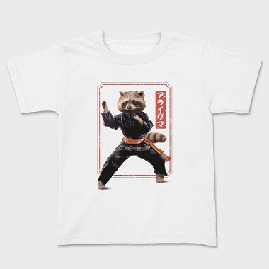Детска Тениска, Kungfu Raccoon