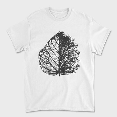 Leave Skeleton and Bare Tree, Unisex Men's T-Shirt