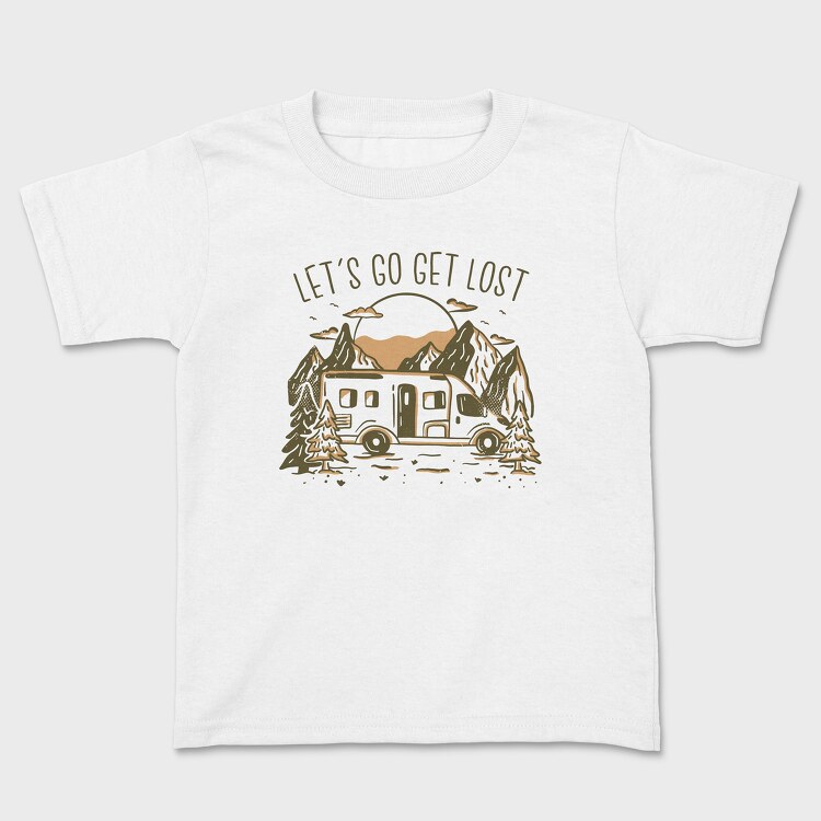 Lets Get Lost Van, Kids' T-Shirt