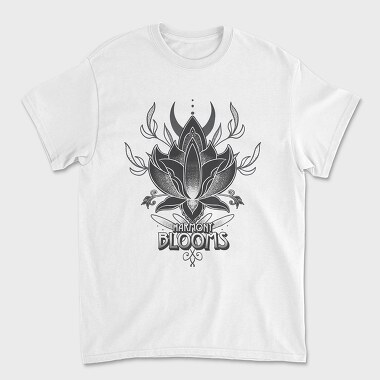 Lotus Flower Harmony Blooms, Unisex Men's T-Shirt