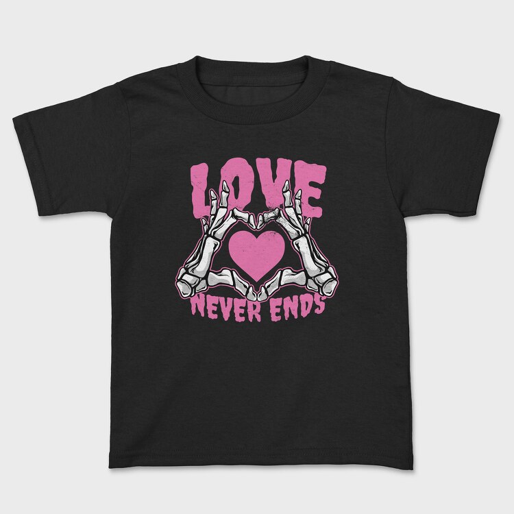 Love Never Ends Skeleton, Детска Тениска