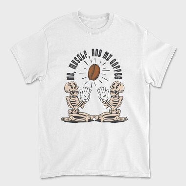 Me Myself and My Coffee, Unisex Men's T-Shirt