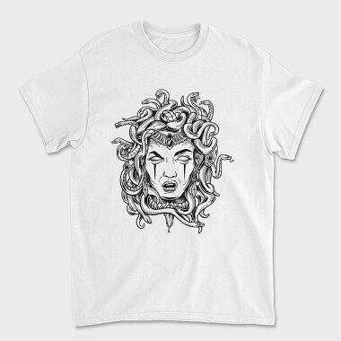 Medusa Head Monochrome, Unisex Men's T-Shirt