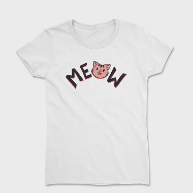 Meow Cute Cat, Women's T-Shirt