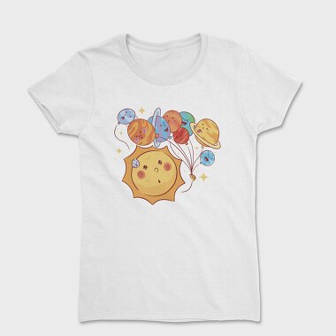 Milky Way Cartoon, Women's T-Shirt