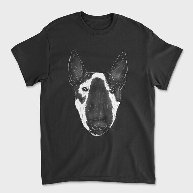Miniature Bull Terrier, Unisex Men's T-Shirt