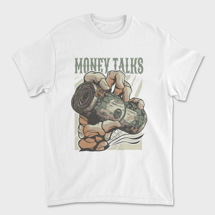 Money Talks Skull, Unisex Men's T-Shirt
