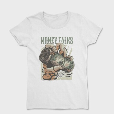 Money Talks Skull, Women's T-Shirt