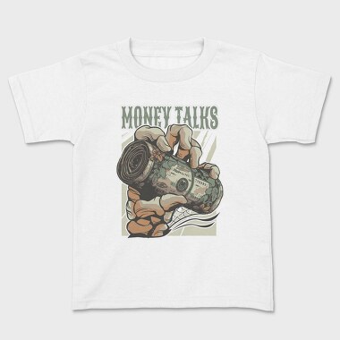 Money Talks Skull, Kids' T-Shirt