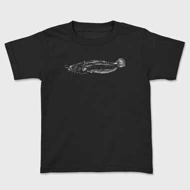 Monochrome Catfish, Kids' T-Shirt
