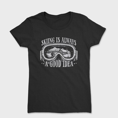 Ski Goggles Mountains, Women's T-Shirt