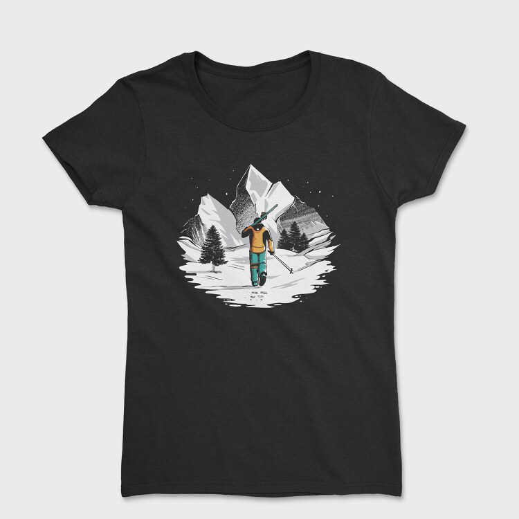 Skiing Mountain Engineering, Women's T-Shirt