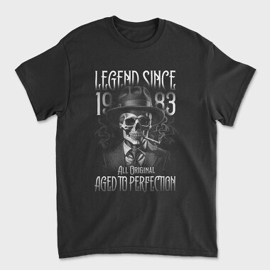 Skull Aged Monochrome, Unisex Men's T-Shirt