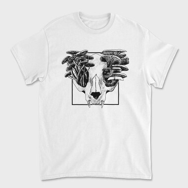 Skull Fungi, Unisex Men's T-Shirt