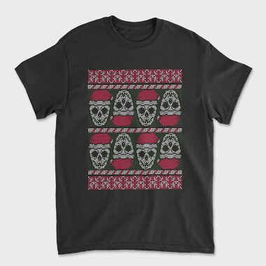 Skulls Ugly Sweater, Unisex Men's T-Shirt