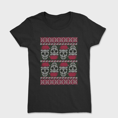 Skulls Ugly Sweater, Women's T-Shirt