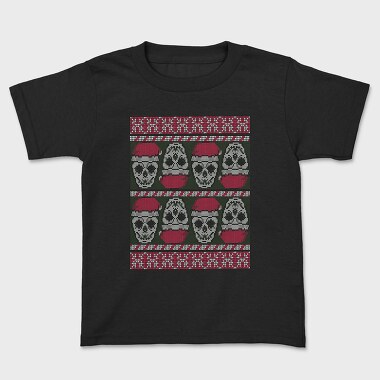Skulls Ugly Sweater, Kids' T-Shirt