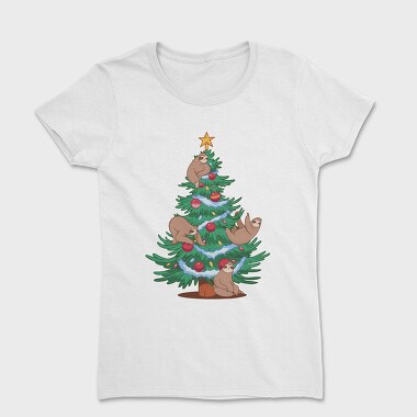 Sloth Christmas Tree, Women's T-Shirt