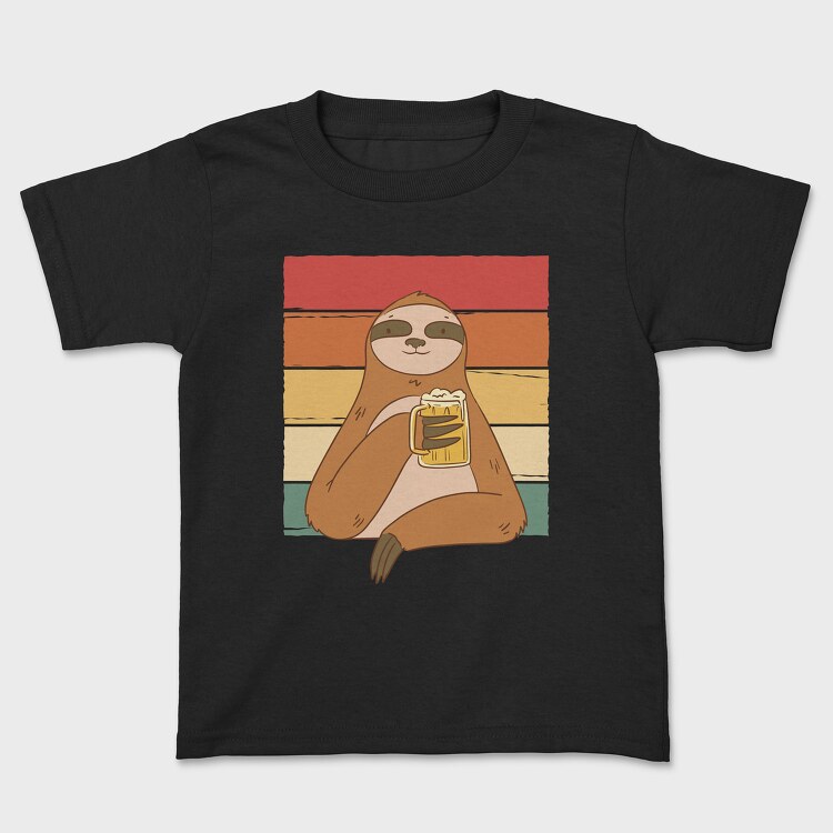 Sloth Drinking Beer, Детска Тениска
