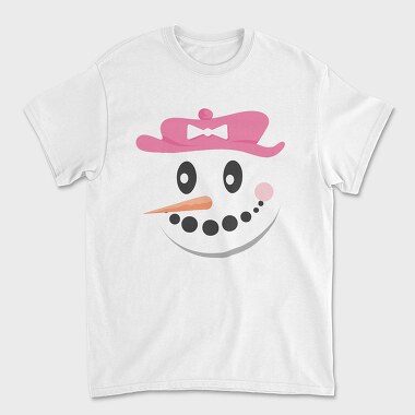 Snow Man Face 4, Unisex Men's T-Shirt