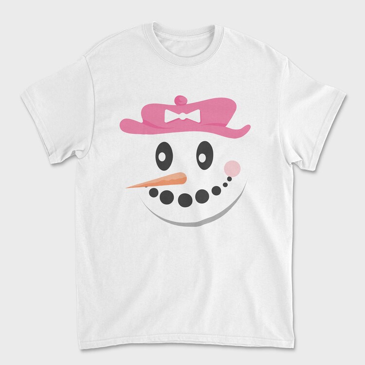 Snow Man Face 4, Unisex Men's T-Shirt