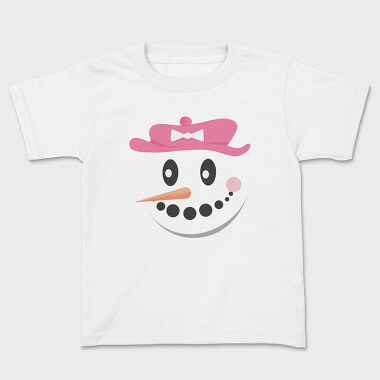 Snow Man Face 4, Kids' T-Shirt