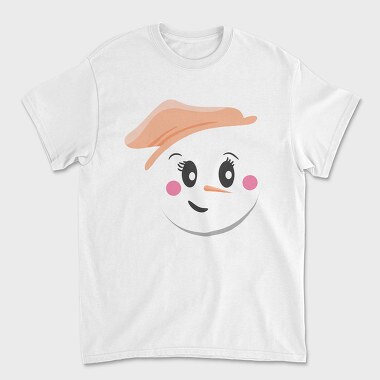Snow Man Face 5, Унисекс Мъжка Тениска
