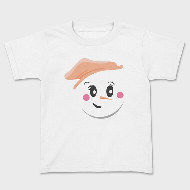 Snow Man Face 5, Kids' T-Shirt