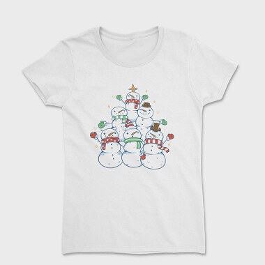 Snowman Tree, Women's T-Shirt