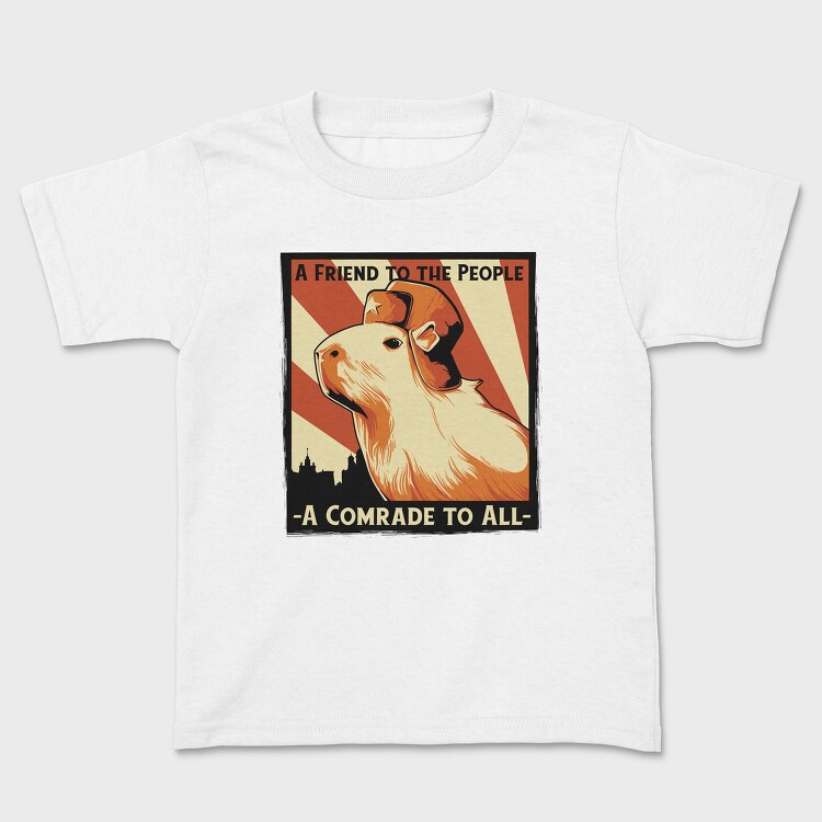 Soviet Capybara, Kids' T-Shirt