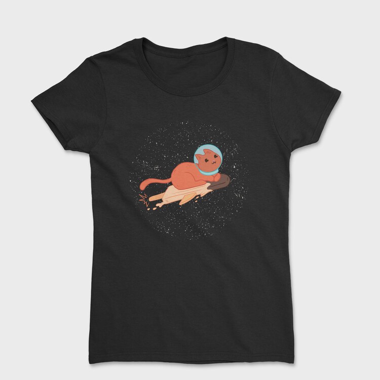 Space Ice Cream Cat, Women's T-Shirt