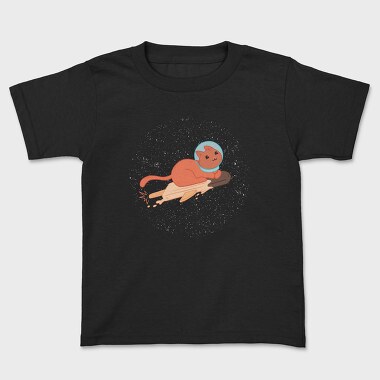Space Ice Cream Cat, Kids' T-Shirt
