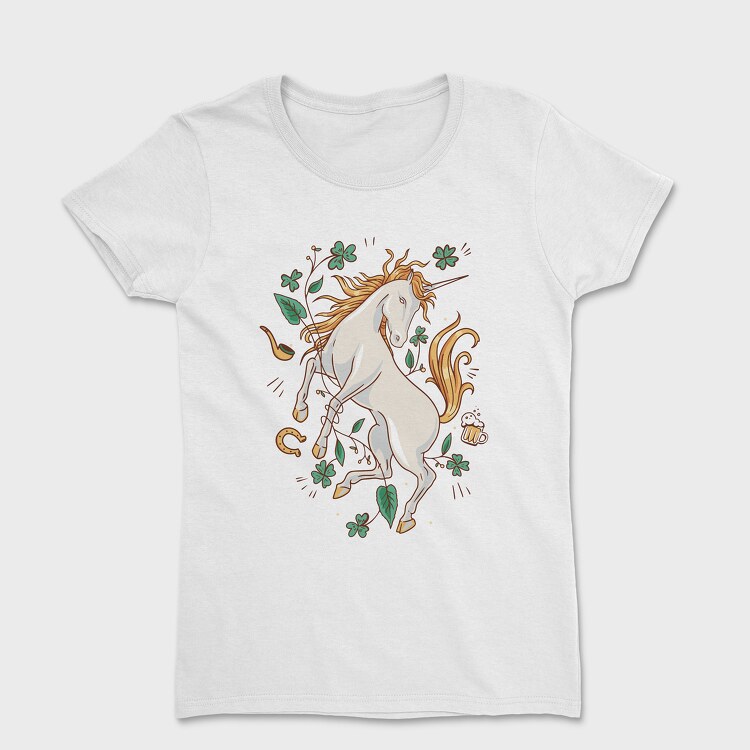 St Patricks Unicorn, Women's T-Shirt