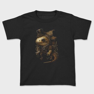 Steampunk Axolotl, Kids' T-Shirt