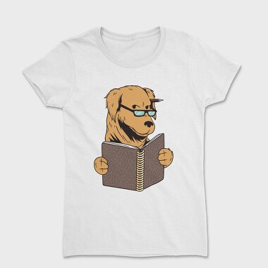 Studying Dog, Women's T-Shirt