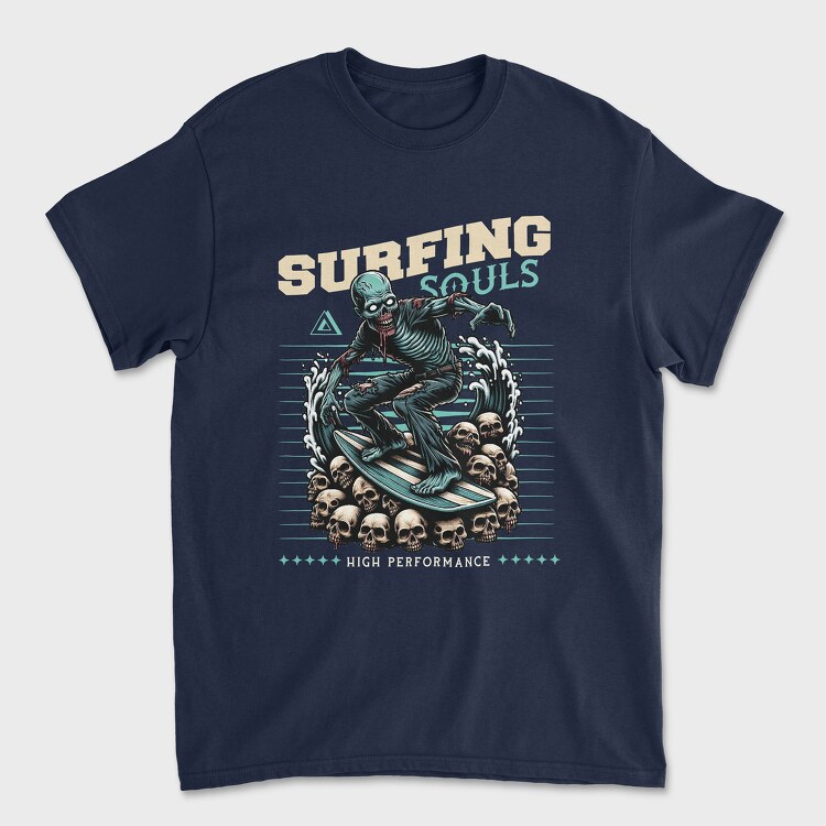 Sufing Souls, Unisex Men's T-Shirt