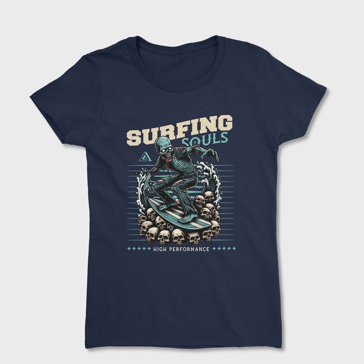 Sufing Souls, Women's T-Shirt