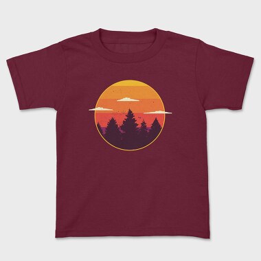 Sunset Trees, Kids' T-Shirt
