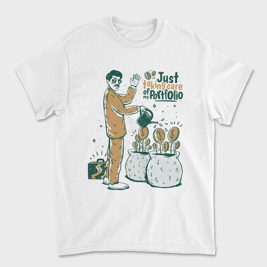 Taking Care My Portfolio, Unisex Men's T-Shirt