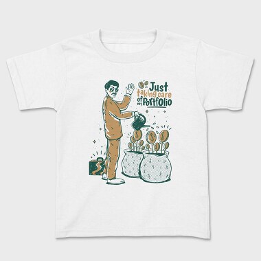 Taking Care My Portfolio, Kids' T-Shirt